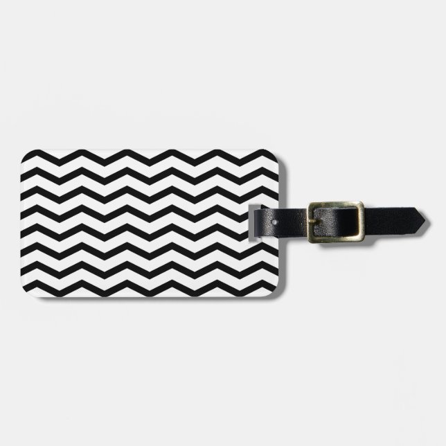 Stylish Chevron Luggage Tag (Front Horizontal)