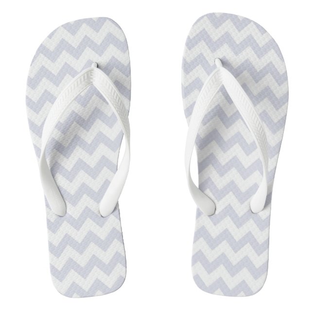 Stylish Chevron Patterned Flip Flops (Footbed)
