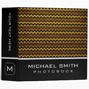Stylish Chevron Photo Books Leather Look #11 Binder