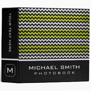 Stylish Chevron Photo Books Leather Look #8 Binder