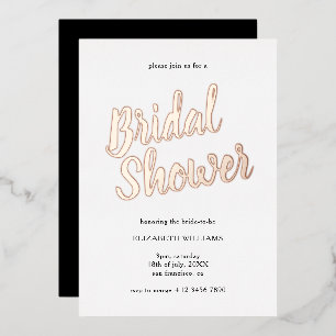 Stylish Chic Bridal Shower Rose Gold