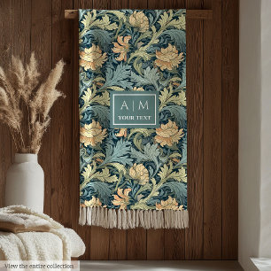 Stylish Chic Morris inspired art nouveau heritage Fleece Blanket