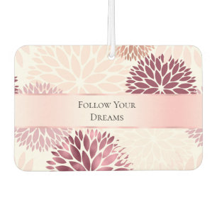 Stylish Chic Pink Floral  Air Freshener