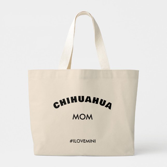  Stylish Chihuahua Dog Mom Bag Minimalist Bold  (Back)