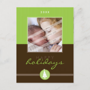 STYLISH CHRISTMAS POSTCARD :: stripedstitch 6P