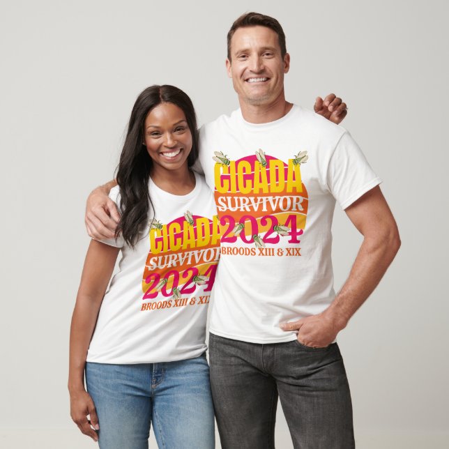 Stylish CICADA SURVIVOR 2024 Broods XIII XIX T-Shirt (Unisex)