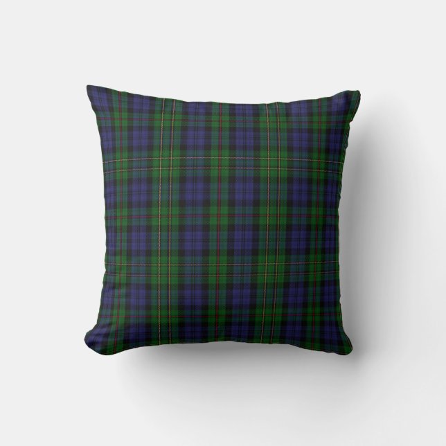 Stylish Clan MacEwen Tartan Plaid Pillow (Front)