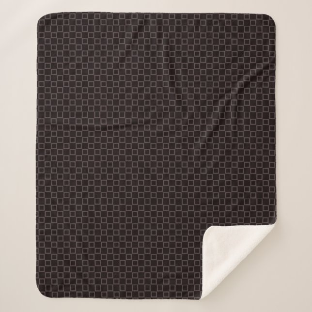 Stylish classic brown Sherpa Blanket (Front)
