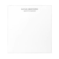 Stylish Classical Plain Simple White Professional
