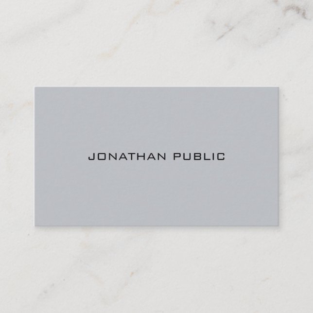 Stylish Clean Modern Template Professional Trendy Business Card (Front)