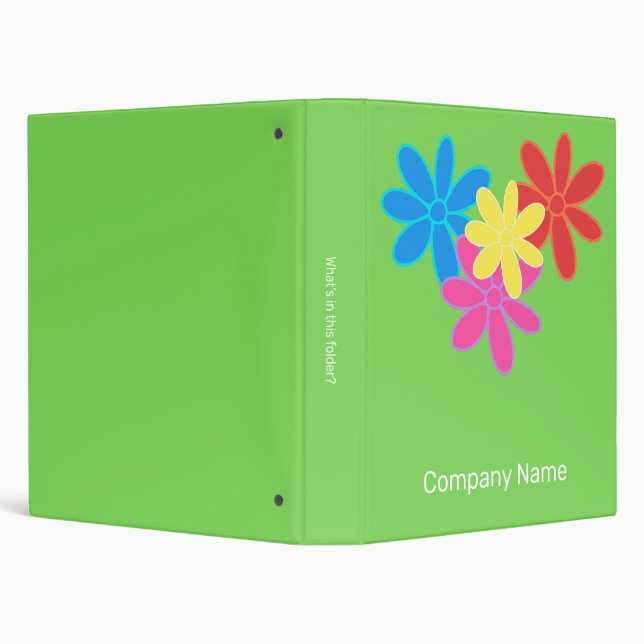 STYLISH COLORFUL ABSTRACT FLOWER PATTERN NAME  BINDER (Background)