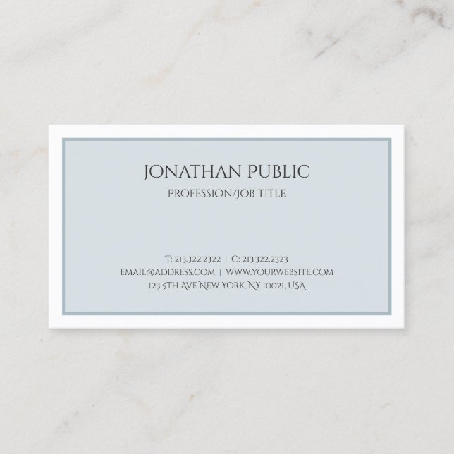Stylish Colour Modern Elegant Professional Trendin Business Card (Front)