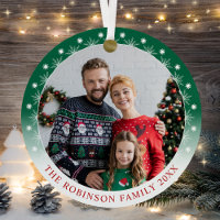 Stylish Colourful Double Sided Two photo Snowflake