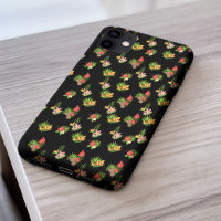 Stylish colourful flower pattern Black background
