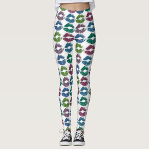 Stylish Colourful Lips #10 Leggings