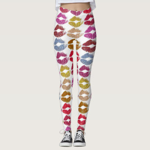 Stylish Colourful Lips #11 Leggings