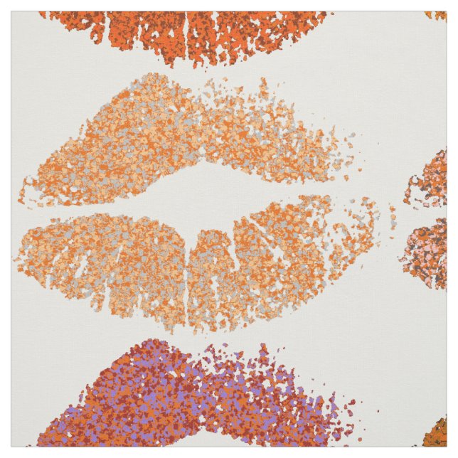 Stylish Colourful Lips #14 Fabric (Swatch)