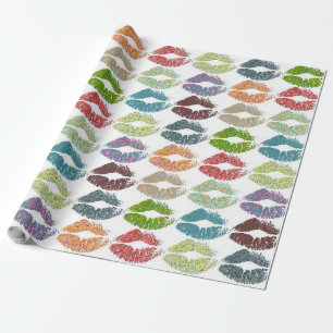 Stylish Colourful Lips #16 Wrapping Paper