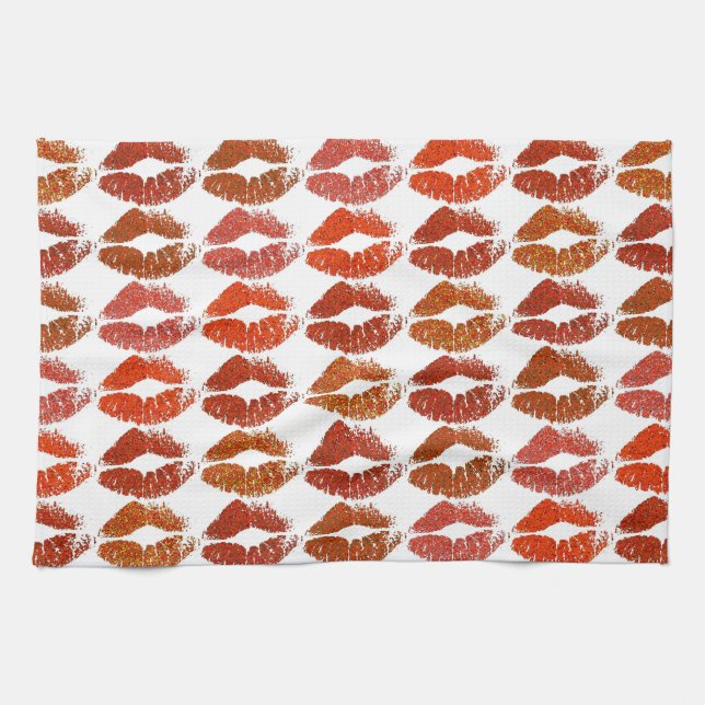 Stylish Colourful Lips #21 Kitchen Towel (Horizontal)