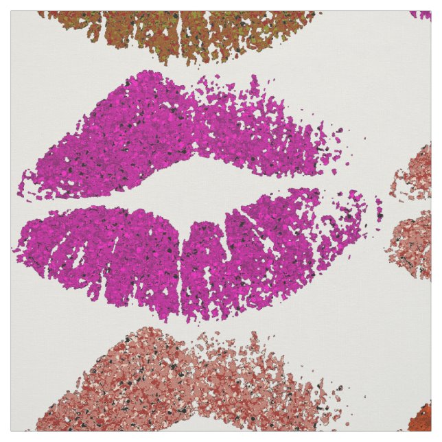 Stylish Colourful Lips #22 Fabric (Swatch)