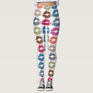 Stylish Colourful Lips #30 Leggings