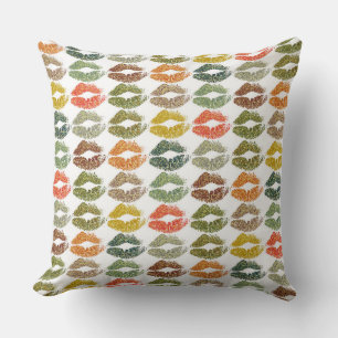Stylish Colourful Lips #32 Throw Pillow
