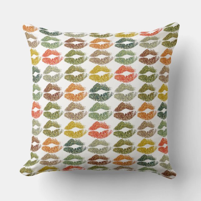 Stylish Colourful Lips #32 Throw Pillow (Front)