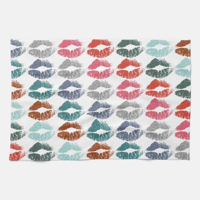 Stylish Colourful Lips #33 Kitchen Towel (Horizontal)