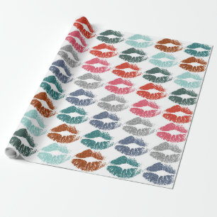 Stylish Colourful Lips #33 Wrapping Paper