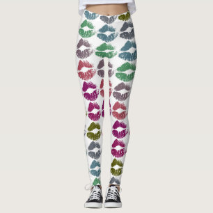 Stylish Colourful Lips #34 Leggings