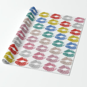 Stylish Colourful Lips #36 Wrapping Paper