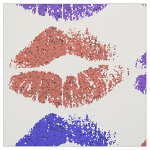 Stylish Colourful Lips #37 Fabric