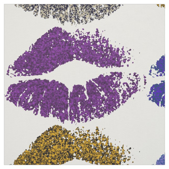 Stylish Colourful Lips #40 Fabric (Swatch)