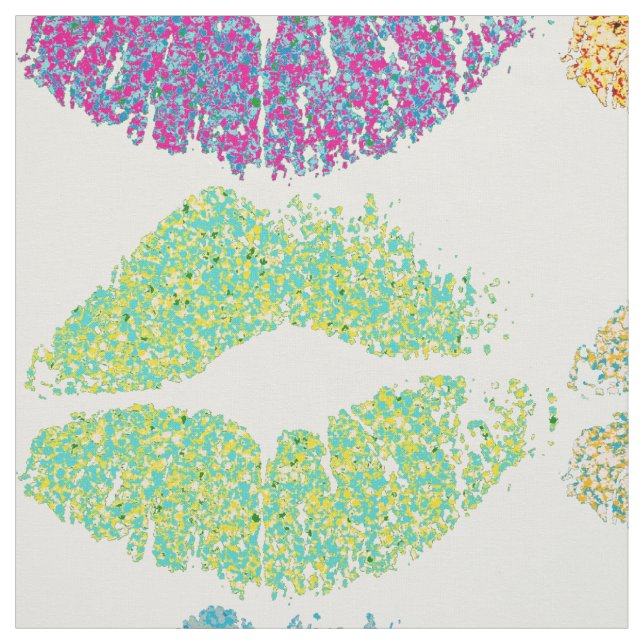 Stylish Colourful Lips #5 Fabric (Swatch)