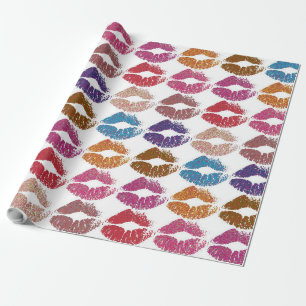 Stylish Colourful Lips #6 Wrapping Paper