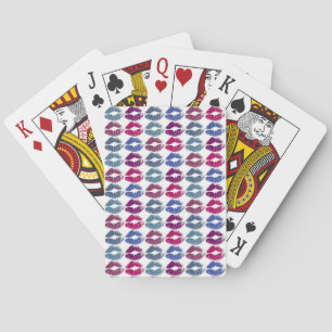 Stylish Colourful Lips #7 Playing Cards