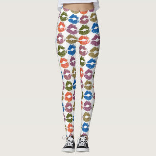 Stylish Colourful Lips #8 Leggings