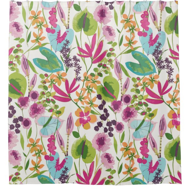 Stylish Colourful Summer Tropical Floral Pattern (Front)