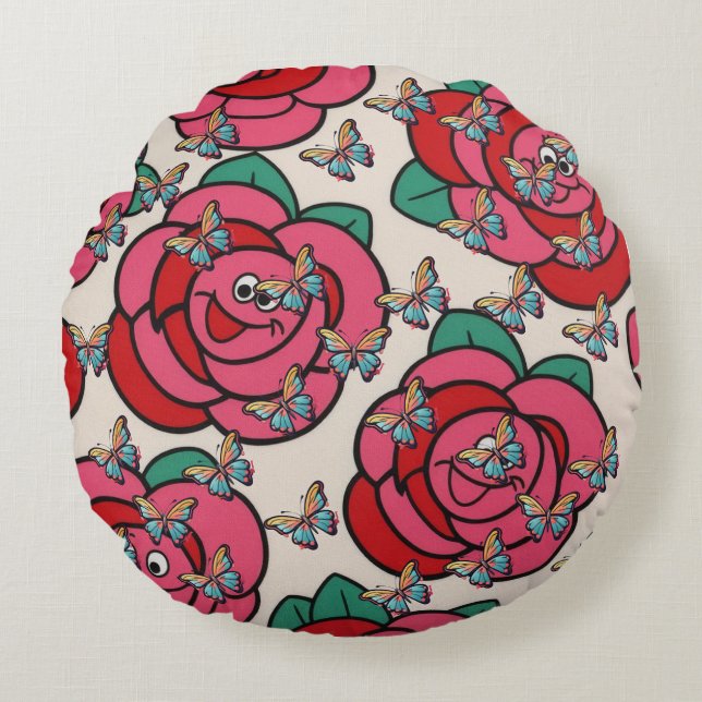 Stylish Comfort for Every Space Round Pillow (Front)