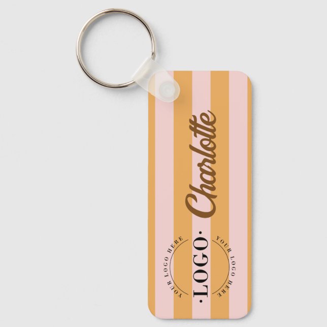 Stylish Company Logo Bussiness Promotion Gifts Keychain (Front)