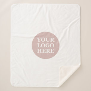Stylish, contemporary, and  customizable sherpa blanket