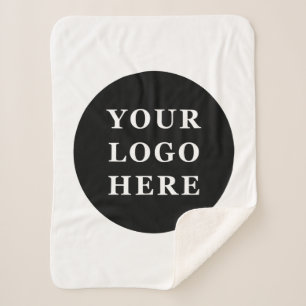Stylish, contemporary, and  customizable sherpa blanket
