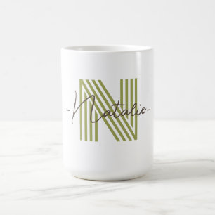 Stylish cool letter design Personalized gift cute Coffee Mug
