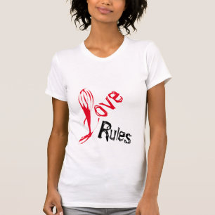 Stylish Cool Trendy Love Rules T-Shirt