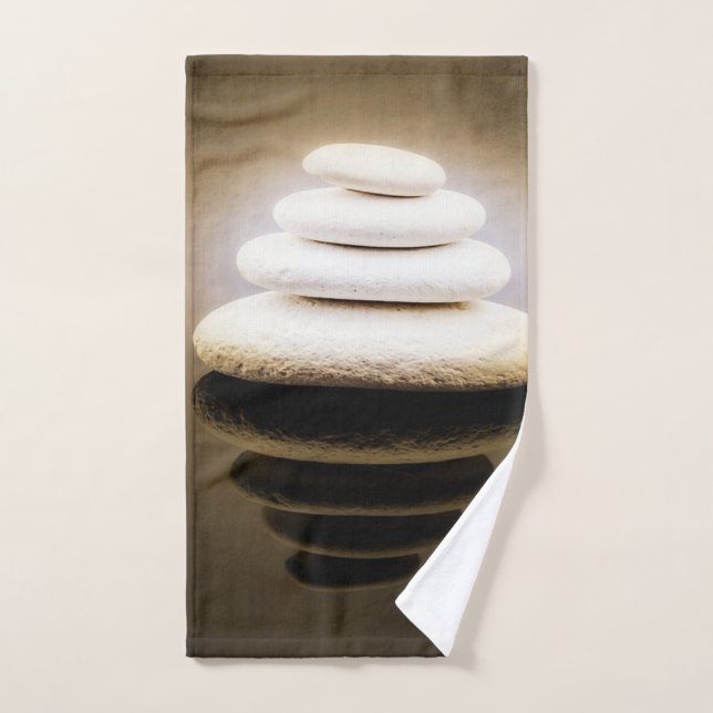 Stylish Cool Zen Stones  Bath Towel Set (Hand Towel)