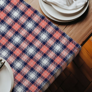 Stylish Coral Navy Perfect for Trendy Gatherings Long Table Runner