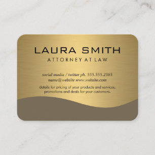 Stylish Corporate / Gold Metallic Business Card