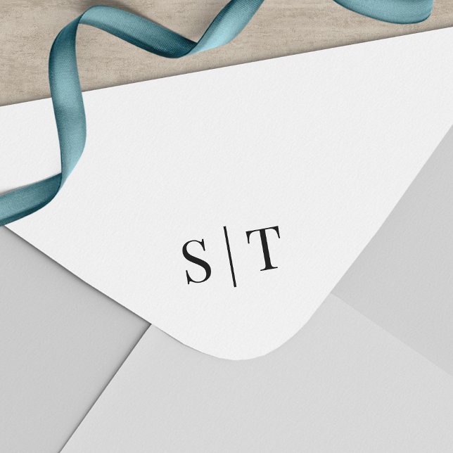 Stylish Couple Wedding Monogram Self-inking Stamp (Creator Uploaded)
