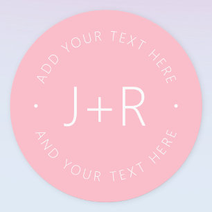Stylish Couples Monogram Editable Text Waterproof