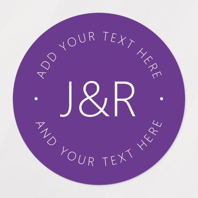 Stylish Couples Monogram Template Text Waterproof (Design 1)
